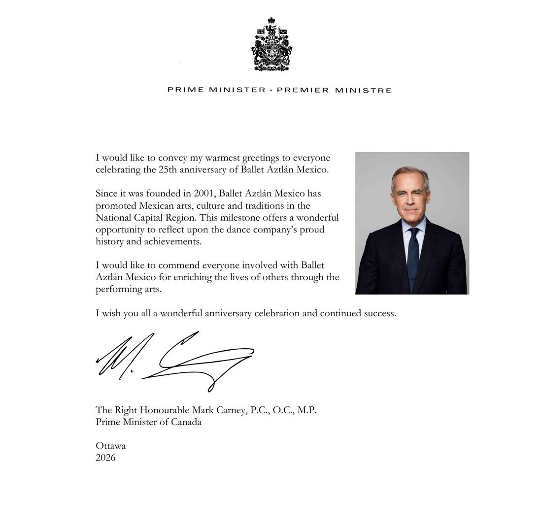 Prime Minister Mark Carney — 25th-anniversary greetings, 2026